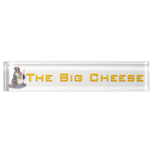 Placa De Nombre El queso grande