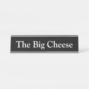 Placa De Nombre El queso grande,