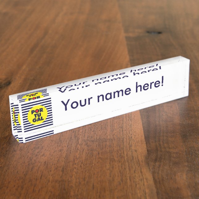 Placa De Nombre El sol portugués (Lateral)