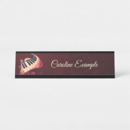 Placa De Nombre Elegance in motion, the curved piano. 