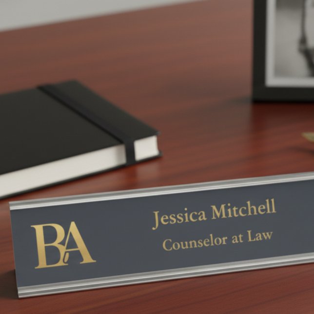 Placa De Nombre Elegant Attorney Desk Name Plate (Subido por el creador)
