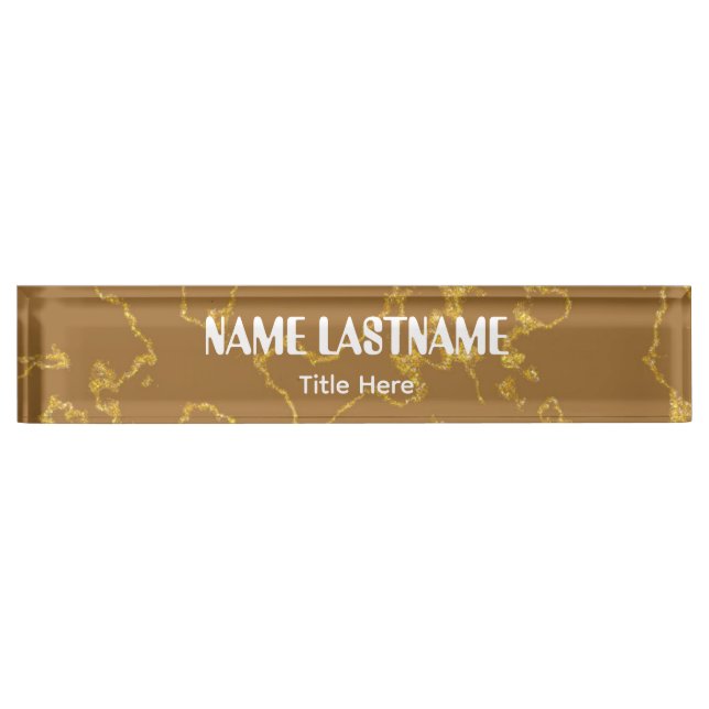 Placa De Nombre Elegant background custom name (Anverso)