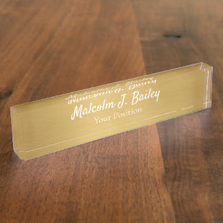 Placa De Nombre Elegant Custom Desk Name Plate Sign
