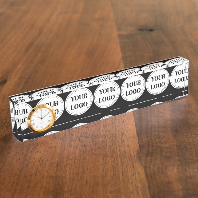 Placa De Nombre Elegante, contemporáneo, refinado y personalizable (Lateral)