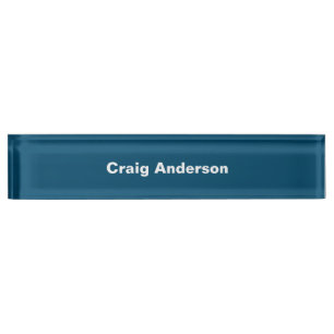 Placa De Nombre Elegante Océano elegante moderno profesional de mo