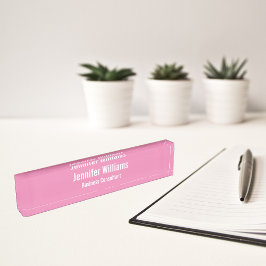 Placa De Nombre Elegante Oficina profesional ejecutiva de negocios