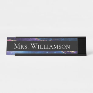 Placa De Nombre Elegante profesor educador profesional