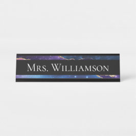 Placa De Nombre Elegante profesor educador profesional