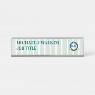 Placa De Nombre Elegante y moderno: cualquier color: logotipo prof