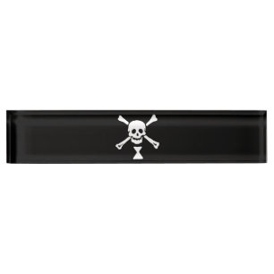 Placa De Nombre Emanuel Wynne Pirate Flag Jolly Roger