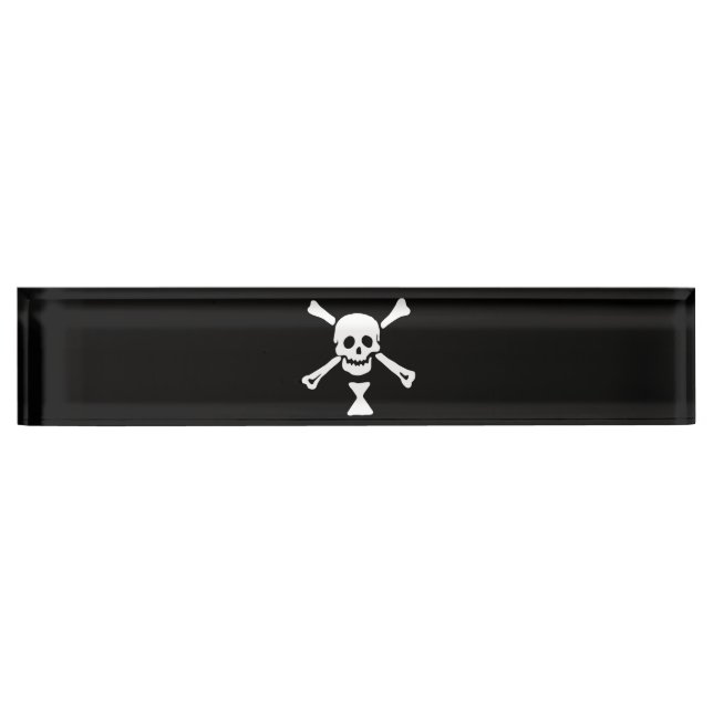 Placa De Nombre Emanuel Wynne Pirate Flag Jolly Roger (Anverso)