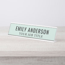 Empleado de oficina moderna de Mist Green