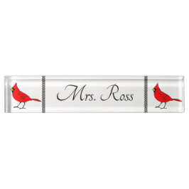 Placa De Nombre Escarlata