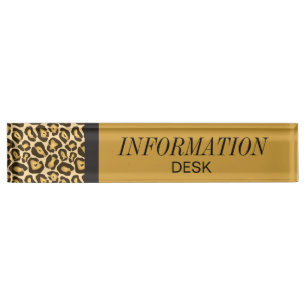 Placa De Nombre Escritorio de información Jaguar