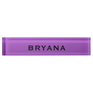 Placa De Nombre Escritorio Personalizado Moderno Brillante Bañado
