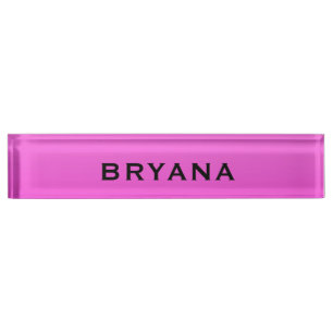 Placa De Nombre Escritorio personalizado moderno brillante de colo