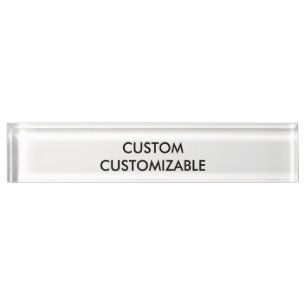 Placa De Nombre Espacio en blanco adaptable del personalizado del