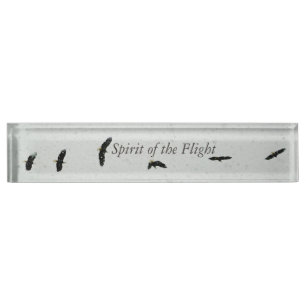 Placa De Nombre Espíritu del vuelo
