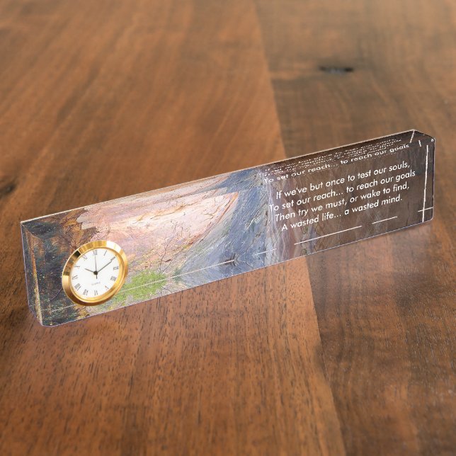 Placa De Nombre Establecimiento de objetivos Inspiradores (Lateral)