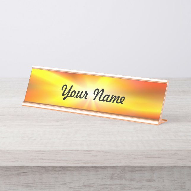 Placa De Nombre Estrella brillante (Anverso)