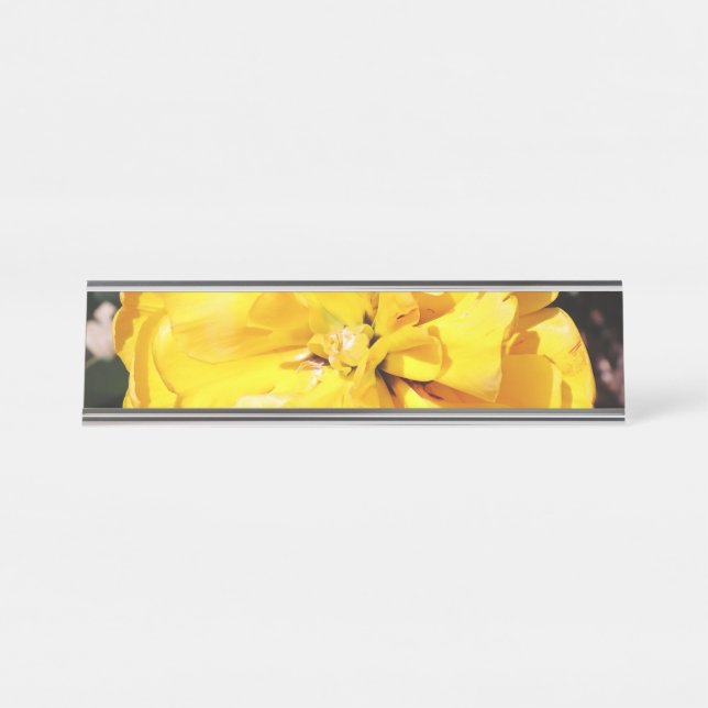 Placa De Nombre Falln Sunshine Floral (Anverso)