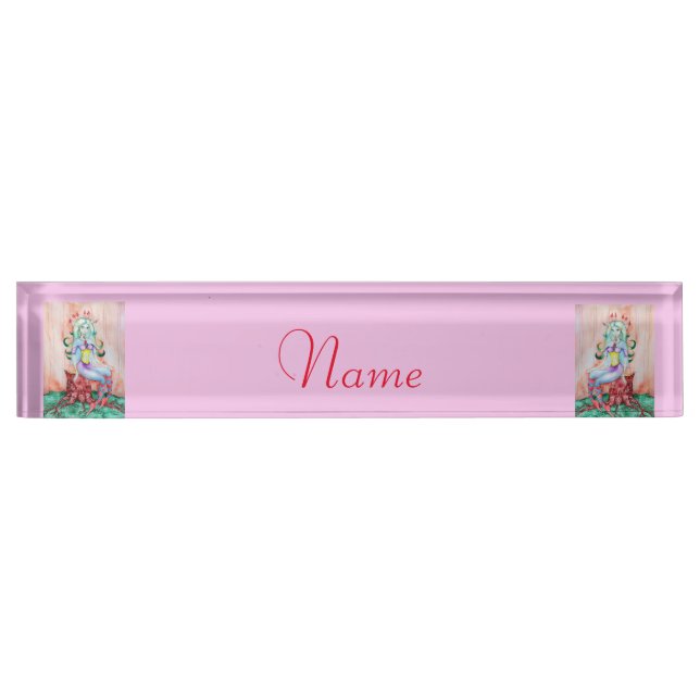 Placa De Nombre Fantasy Pixie Fairy Thunder_Cove (Anverso)