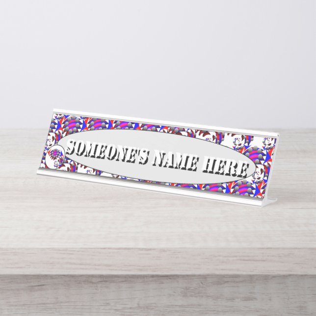 Placa De Nombre Fibonacci 'Fish' por Kenneth Yoncich (Anverso)