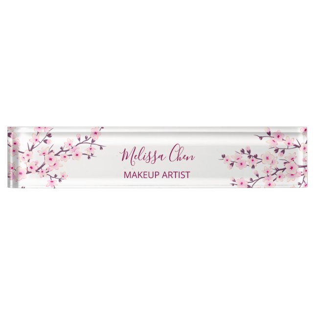 Placa De Nombre Flor de cerezo (Anverso)