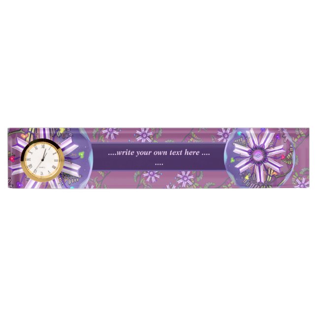 Placa De Nombre Flor en el desierto (Anverso)