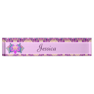 Placa De Nombre Flor Lotus