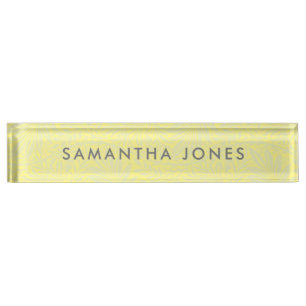 Placa De Nombre Floral Beach Vibes Classic Personalizado
