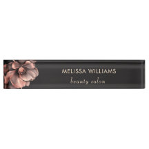 Flores Negras Brillantes Rosadas