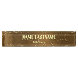 Placa De Nombre Fondo elegante con nombre personalizado