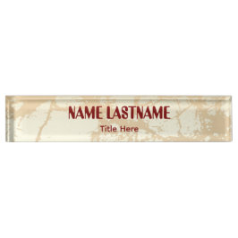 Placa De Nombre Fondo elegante con nombre personalizado