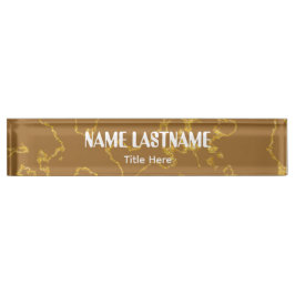 Placa De Nombre Fondo elegante con nombre personalizado