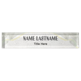 Placa De Nombre Fondo elegante con nombre personalizado
