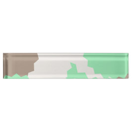 Placa De Nombre Formas abstractas