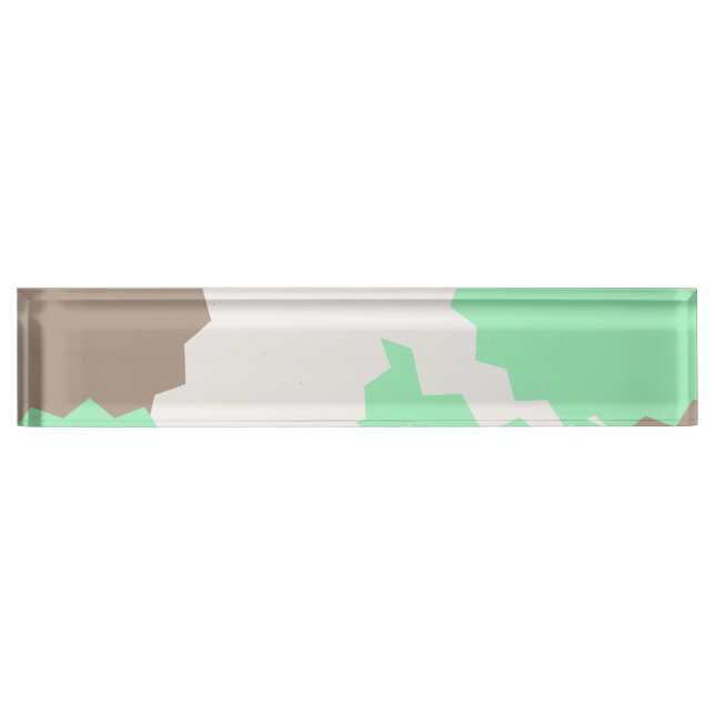 Placa De Nombre Formas abstractas (Anverso)