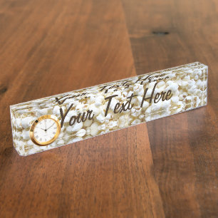 Placa De Nombre Fotografía personalizada de textura de palomitas