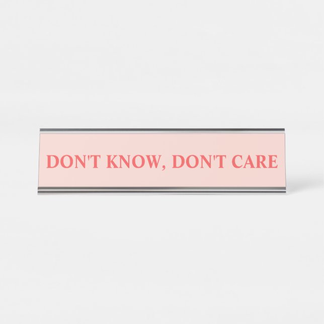 Placa De Nombre Fragmentos sarcásticos y sarcásticos en Rubor y ro (Anverso)