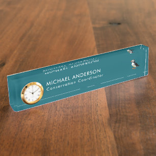 Placa De Nombre Frascón Atlántico Personalizado con Estilo Verde A