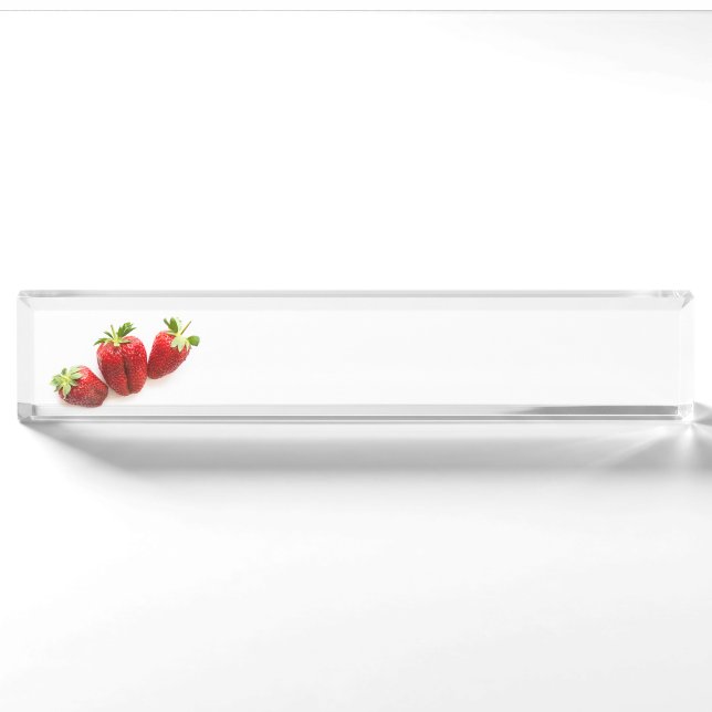Placa De Nombre Fresas (Anverso)