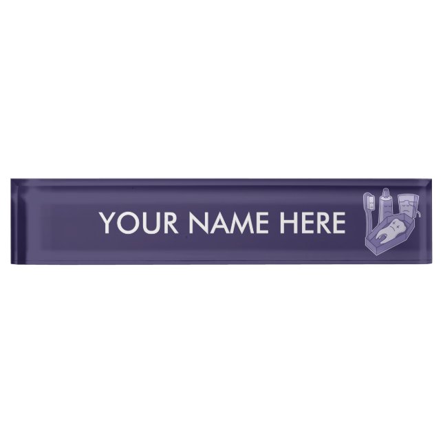 Placa De Nombre Funeral dental (Anverso)
