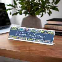 Funky Floral Pattern con firma manuscrita