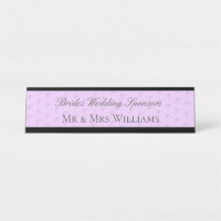 Funny Brides Padres Boda Nombre Plate