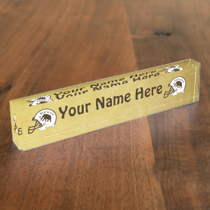 Placa De Nombre Fútbol Universidad de Beringia