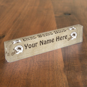 Placa De Nombre Fútbol Universidad de Beringia