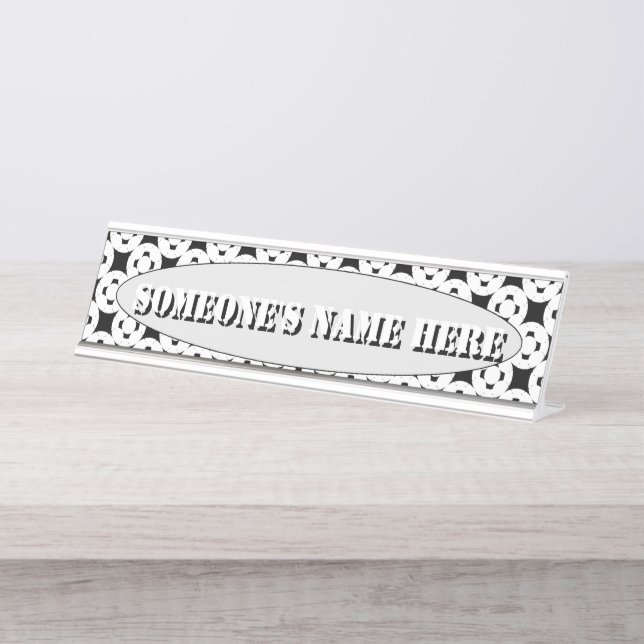 Placa De Nombre Gamepad negativo de Kenneth Yoncich (Anverso)