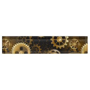 Placa De Nombre Gases de bronce de vapor sin soldadura