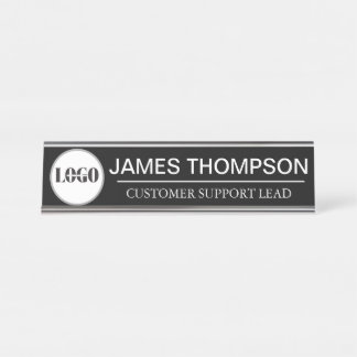 Placa De Nombre Gear de empleados con logotipo de personalizado pa